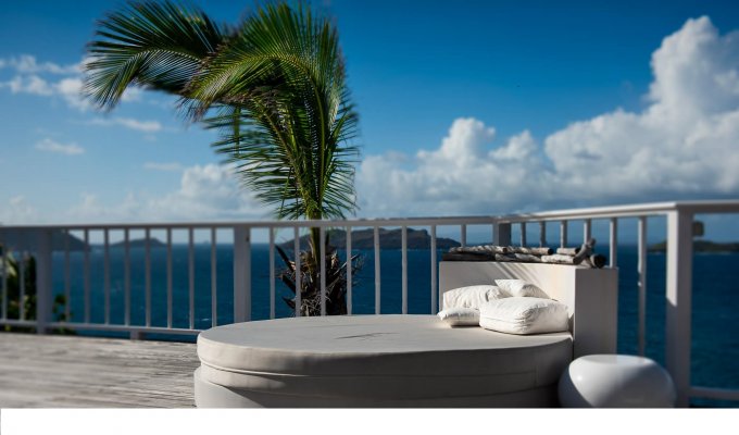 Location Villa de Luxe à St Barth avec piscine privée et Vue Mer sur les hauteurs de Pointe Milou - Caraibes - Antilles Françaises