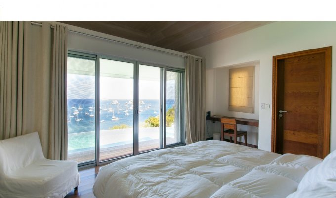 Location Villa à St Barth avec piscine privée et vue sur le port de Gustavia - Caraibes - Antilles Françaises