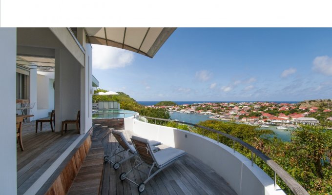 Location Villa à St Barth avec piscine privée et vue sur le port de Gustavia - Caraibes - Antilles Françaises