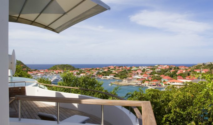 Location Villa à St Barth avec piscine privée et vue sur le port de Gustavia - Caraibes - Antilles Françaises