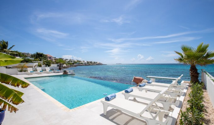 St Maarten Location Villa Pelican Key Front de mer Piscine privée proche de la plage
