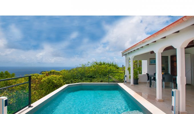 Location Villa St Barth avec piscine privée sur les hauteurs de Vitet Caraibes Antilles Francaises