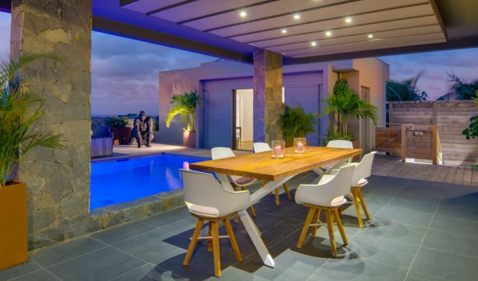 Location Villa de Luxe à St Barth avec piscine privée surplombant le lagon de Petit Cul de sac - Domaine privé du Levant - Caraibes - Antilles Françaises