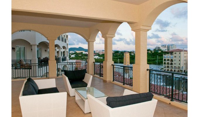 St. Maarten Location Appartement vue mer Cupecoy Caraibes DWI