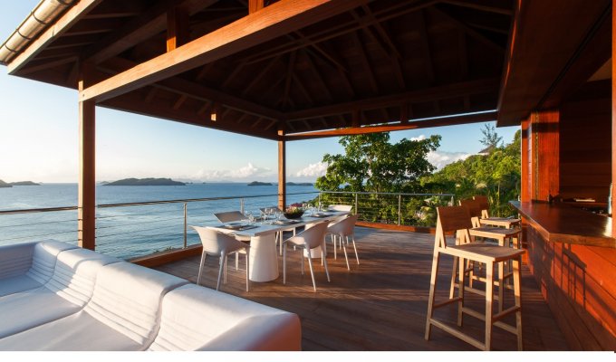 Location Vacances St Barthélémy -Villa de luxe surplombant l'océan - Pointe Milou -  Caraibes - Antilles Francaises