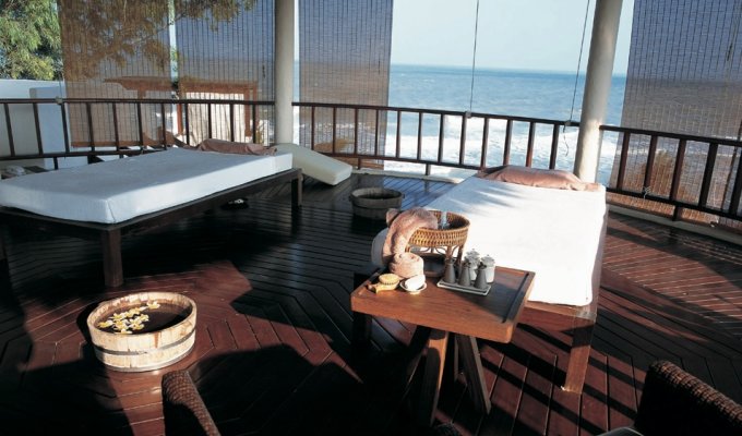 Maison sur la plage dans resort de luxe
