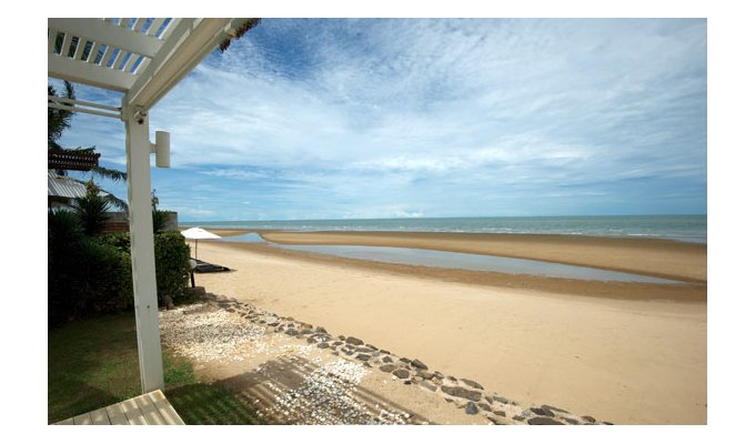 Maison sur la plage dans resort de luxe