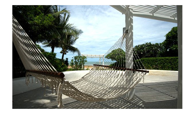 Maison sur la plage dans resort de luxe