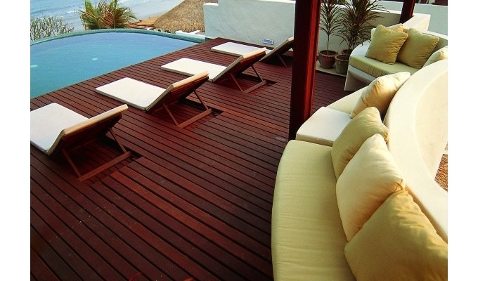 Maison sur la plage dans resort de luxe