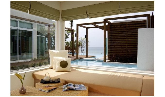 Location Villa de luxe au bord de la plage, piscine privée et staff, Phuket Resort & Spa