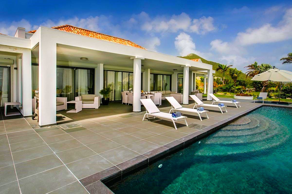 Location Villa Baie Orientale SaintMartin Piscine mer