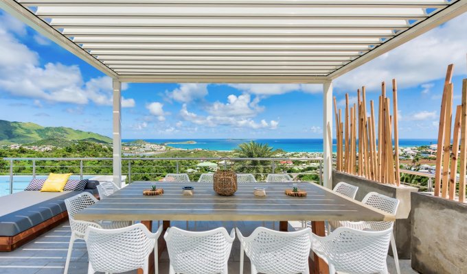 Location Villa de Luxe St Martin Baie Orientale avec piscine privée