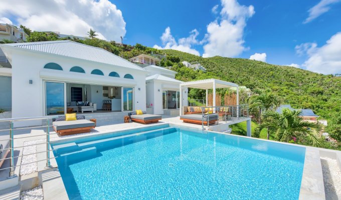 Location Villa de Luxe St Martin Baie Orientale avec piscine privée