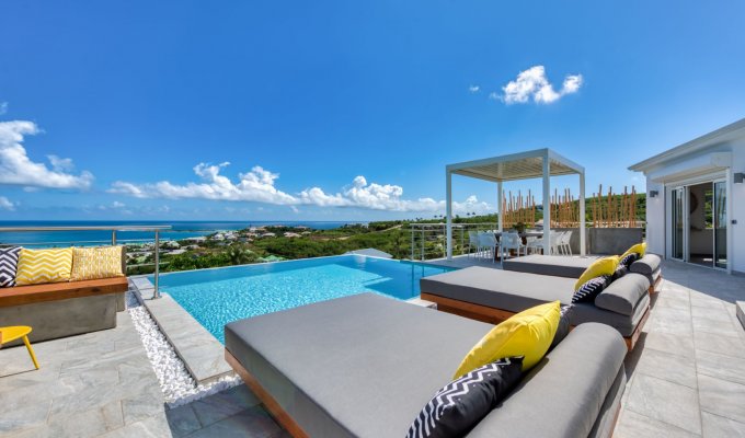 Location Villa de Luxe St Martin Baie Orientale avec piscine privée