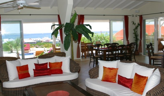 SAINT MARTIN - Location de villa avec piscine privée et vue mer - Orient Baie - Caraibes - Antilles Françaises 