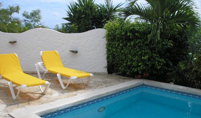 Location Villa à St Martin avec piscine privée située sur les hauteurs du Parc de Baie Orientale - Caraibes - Antilles Françaises