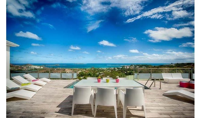 Saint Martin Location Villa piscine privée - Orient Baie - Caraibes - Antilles Françaises