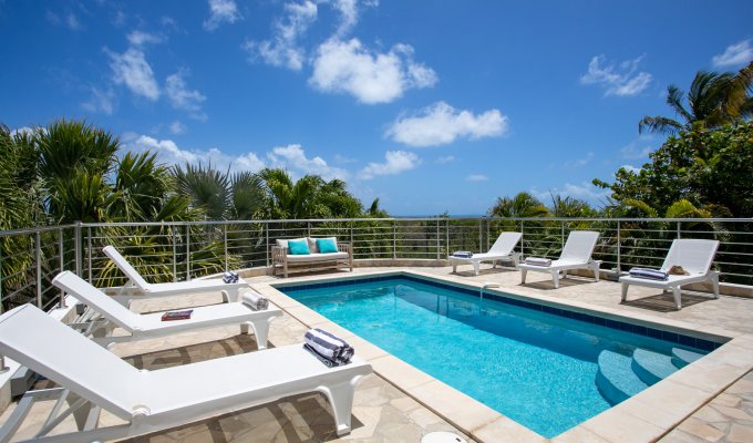 St Martin Location Villa Baie Orientale avec piscine privée