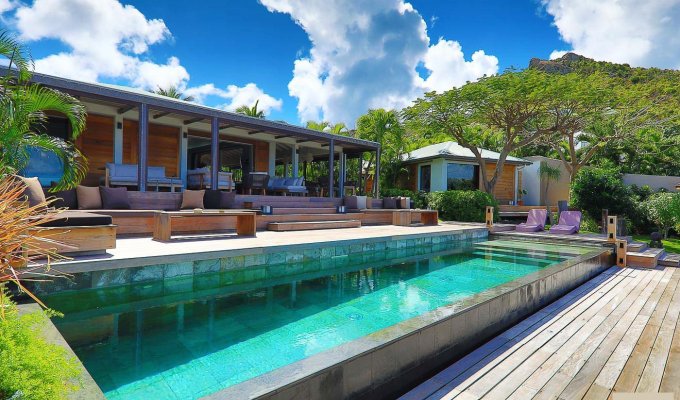 Location Villa de Luxe à St Barth avec piscine privée et vue mer - Anse des Cayes - Caraibes - Antilles Francaises