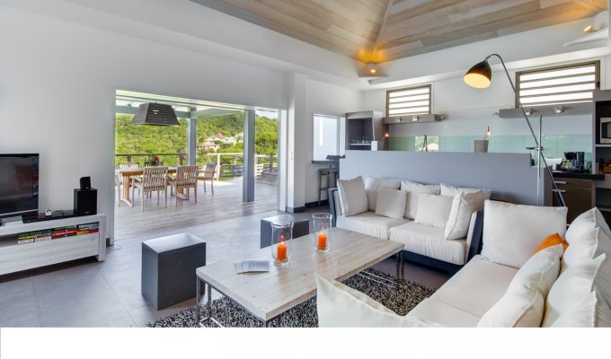 Location Villa de Luxe à St Barth avec piscine privée et vue mer - Flamands - Caraibes - Antilles Francaises