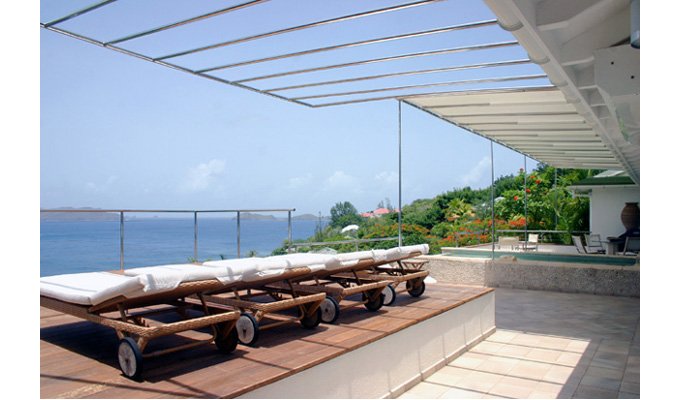 Location Villa de Luxe à St Barth avec piscine privée et Vue Mer sur les hauteurs de Pointe Milou - Caraibes - Antilles Françaises