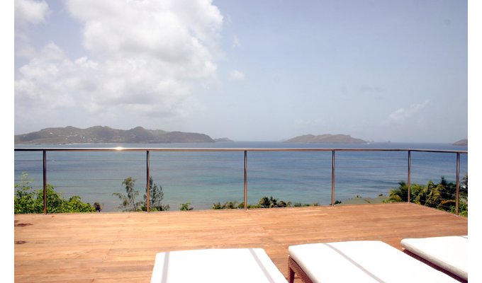 Location Villa de Luxe à St Barth avec piscine privée et Vue Mer sur les hauteurs de Pointe Milou - Caraibes - Antilles Françaises