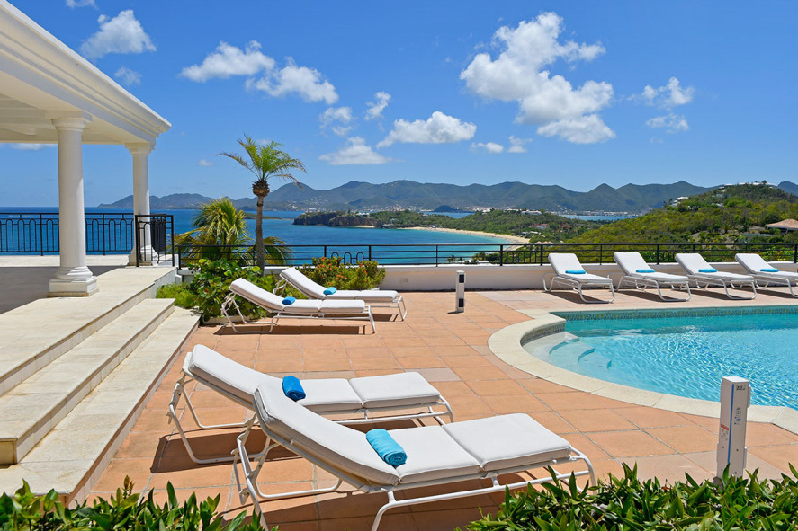 Location villa de luxe vue mer Saint Martin Terres Basses [....]