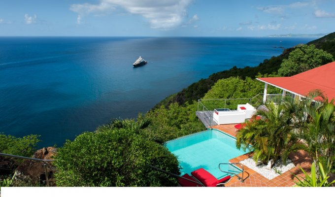Location Villa de Luxe à St Barth avec piscine privée et Vue Mer - Colombier - Caraibes - Antilles Françaises