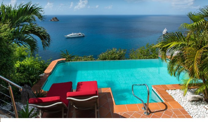 Location Villa de Luxe à St Barth avec piscine privée et Vue Mer - Colombier - Caraibes - Antilles Françaises