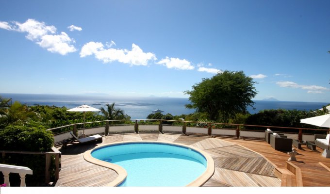 Location Villa de Luxe à St Barth avec piscine privée et Vue Mer - Colombier - Caraibes - Antilles Françaises