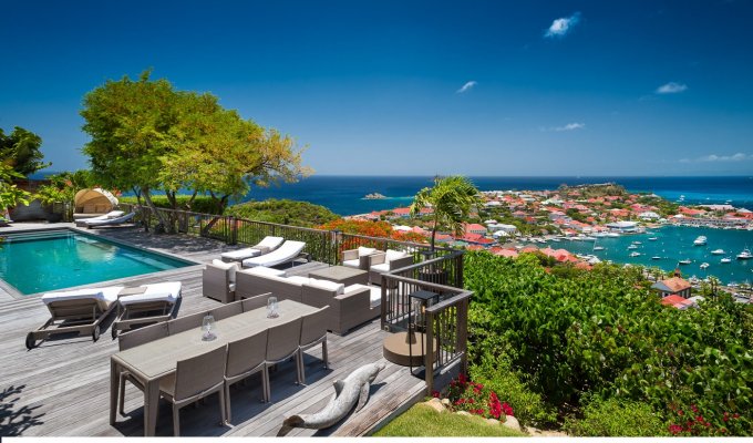 Location Villa à St Barth - Vue Mer - Gustavia - Caraibes - Antilles Françaises