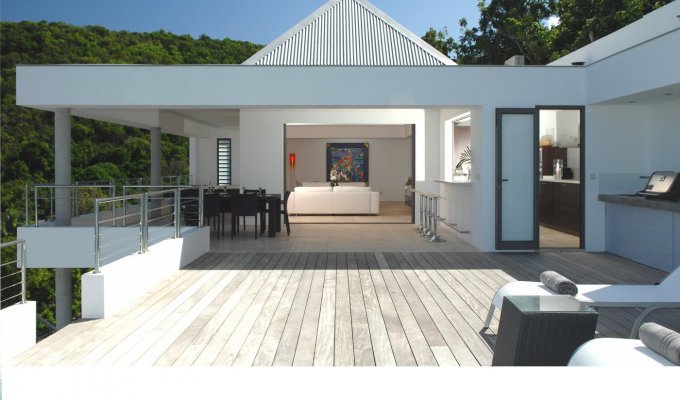 Location Villa de Luxe à St Barth avec piscine privée et vue mer - Flamands - Caraibes - Antilles Francaises