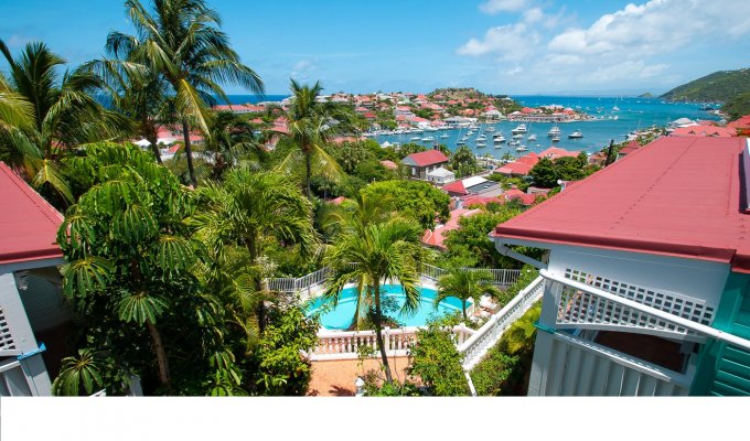 Location Appartement à St Barth, Vue sur la mer et le port de Gustavia - Caraibes - Antilles Françaises