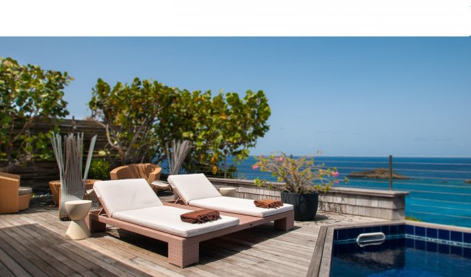 Location Villa de Luxe à St Barth avec piscine privée et vue mer - Gustavia - Caraibes - Antilles Françaises