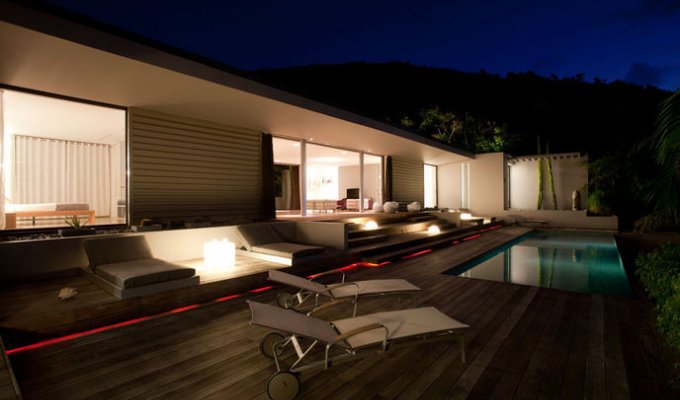 Location Villa de Luxe à St Barth avec piscine privée - Petit cul de sac - Caraibes - Antilles Françaises
