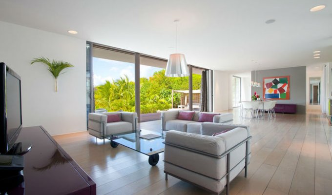 Location Villa de Luxe à St Barth avec piscine privée - Petit cul de sac - Caraibes - Antilles Françaises