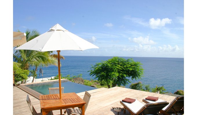 Location Villa de Luxe à St Barth avec piscine privée et vue mer - Hauteurs de Gustavia - Caraibes - Antilles Françaises