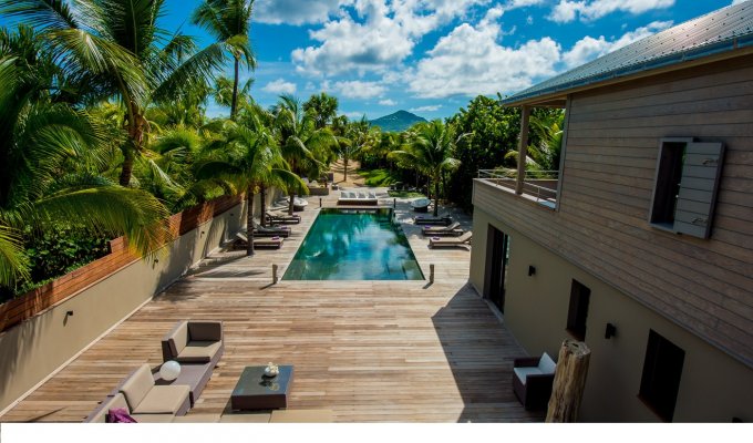 Location Villa à St Barth avec piscine privée et vue mer -Anse des Cayes - Caraibes - Antilles Françaises