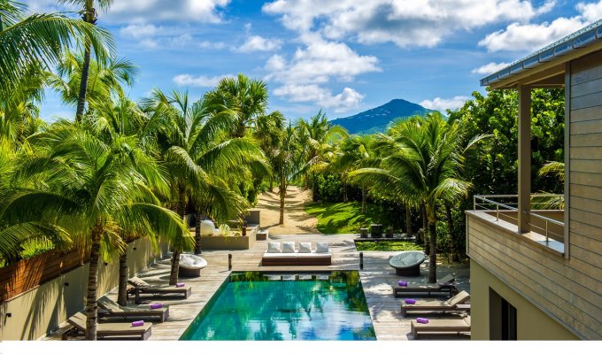 Location Villa à St Barth avec piscine privée et vue mer -Anse des Cayes - Caraibes - Antilles Françaises