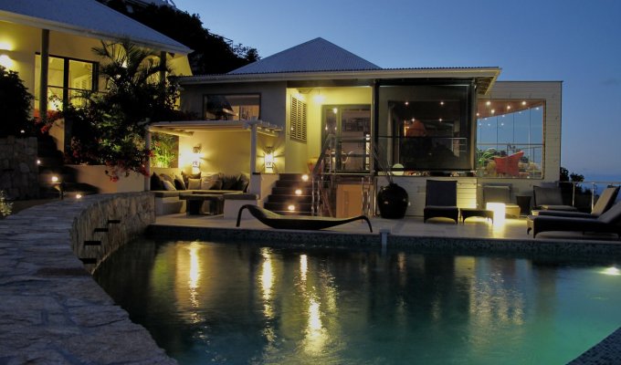 Location Villa de Luxe à St Barth avec piscine privée et vue mer - Lurin - Caraibes - Antilles Françaises