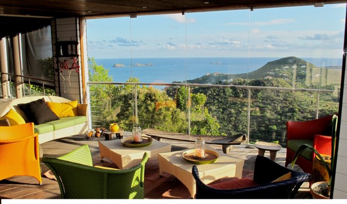 Location Villa de Luxe à St Barth avec piscine privée et vue mer - Lurin - Caraibes - Antilles Françaises