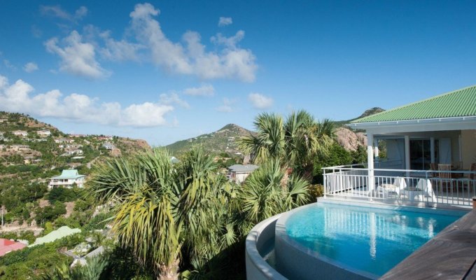 Location Villa St Jean St Barthélémy vue mer