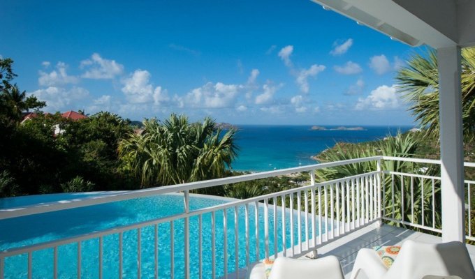 Location Villa St Jean St Barthélémy vue mer