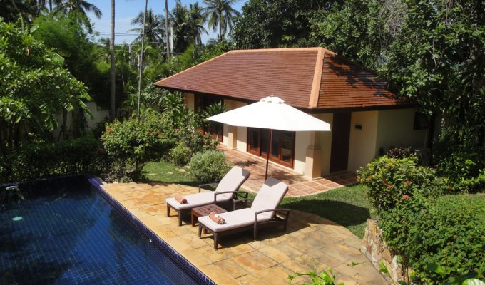 Location de Vacances Thailande, Villa avec piscine, à quelques minutes de la  plage de Choeng Moen.