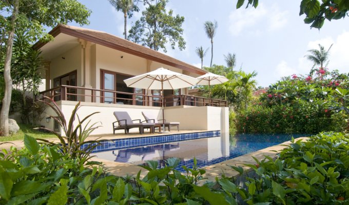 Location de Vacances Thailande, Villa avec piscine, à quelques minutes de la  plage de Choeng Moen.