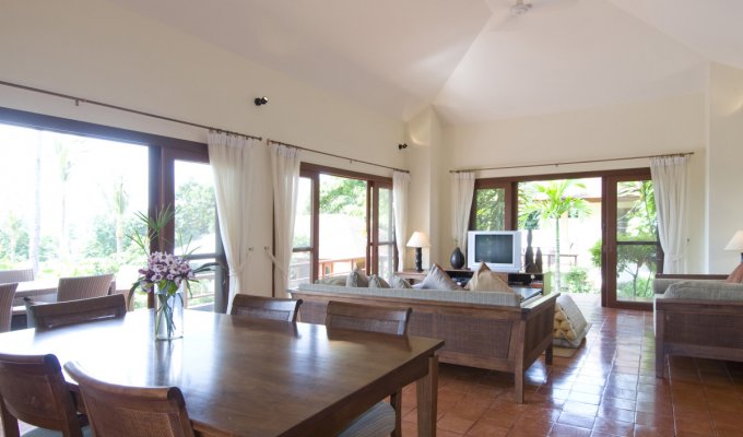 Location de Vacances Thailande, Villa avec piscine, à quelques minutes de la  plage de Choeng Moen.