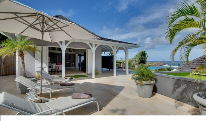 Location Villa de Luxe à St Barth avec piscine privée surplombant le lagon de Petit Cul de sac - Domaine privé du Levant - Caraibes - Antilles Françaises