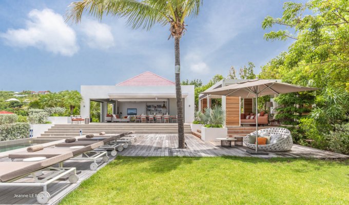Location Villa de Luxe à St Barth avec piscine privée et Vue Mer sur les hauteurs de Pointe Milou - Caraibes - Antilles Françaises