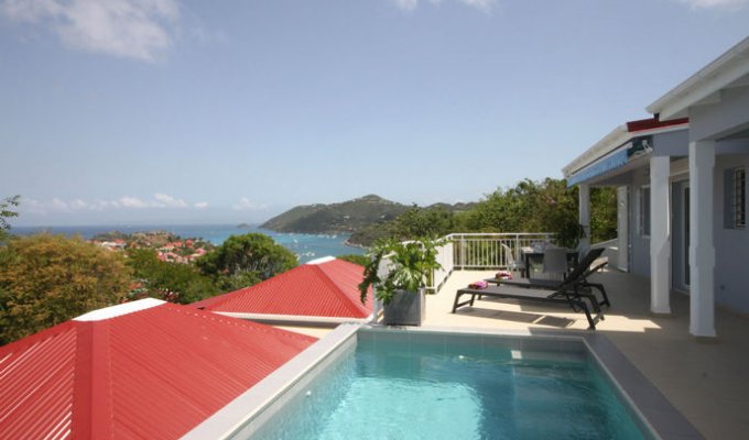 Location Villa de Luxe à St Barth avec piscine privée et Vue Mer sur les hauteurs de Lurin - Caraibes - Antilles Françaises