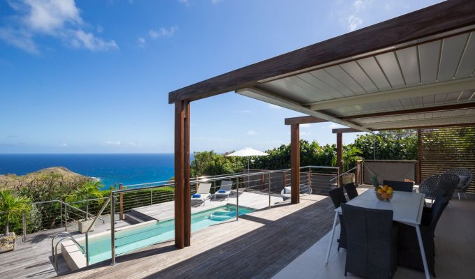 Location Villa de Luxe à St Barth avec piscine privée et Vue Mer - Devet - Caraibes - Antilles Francaises